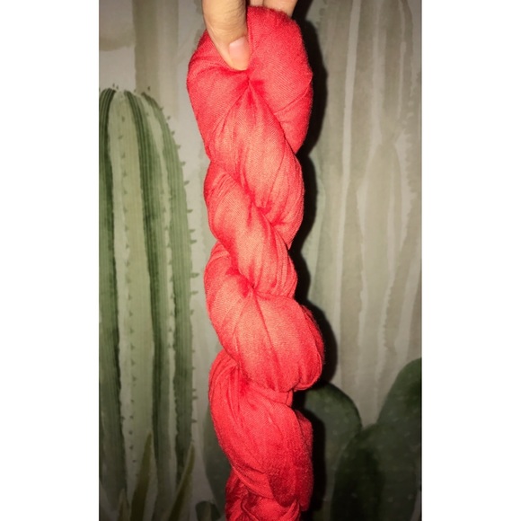 J.Crew Bright Red Scarf - Picture 3 of 4